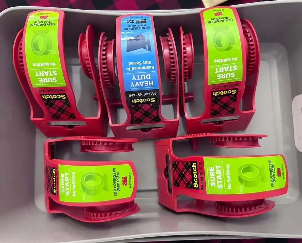 Scotch Sure Start and Heavy Duty Packaging Tape Dispensers (Lot of 5)